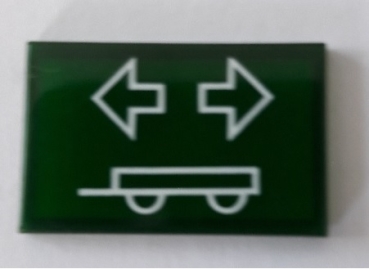 Symbol Anhängerblinkgeber grün