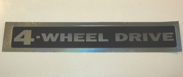Aufkleber / Emblem 4WD