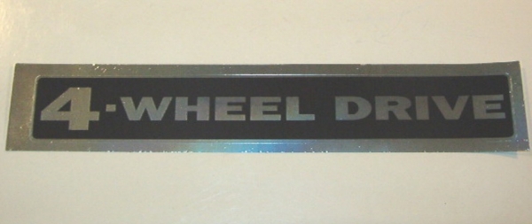 Aufkleber / Emblem 4WD