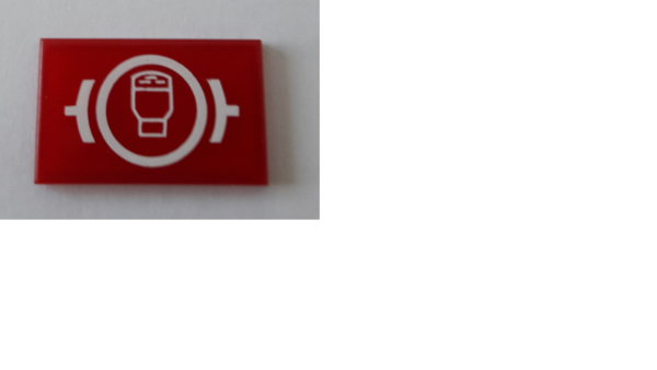 Symbol Bremsflüssigkeit rot